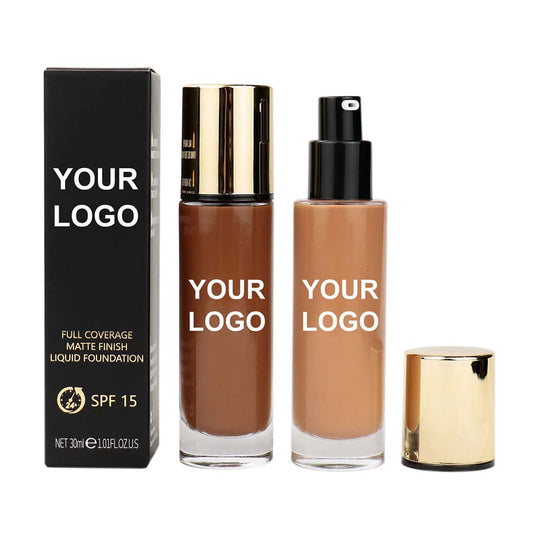 24 color liquid foundation matte SPF15 full coverage waterproof