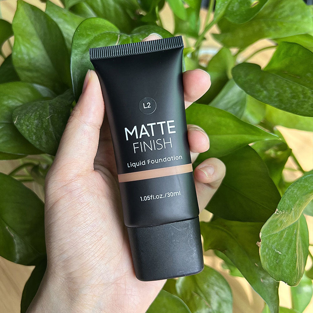 10 Color Foundation Matte Full Coverage Flawless Waterproof Long Lasting Nude Skin