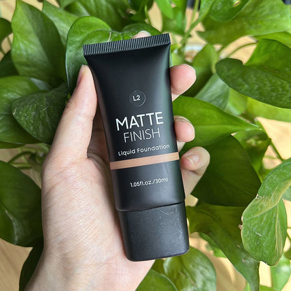 10 Color Foundation Matte Full Coverage Flawless Waterproof Long Lasting Nude Skin