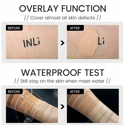 10 Color Foundation Full Coverage SPF15 Flawless Isolation Waterproof 35ml
