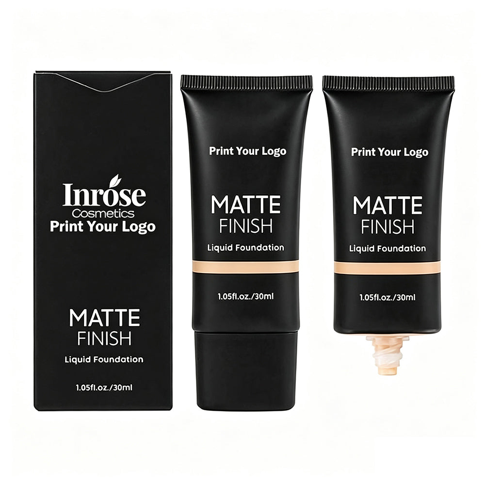 10 Color Foundation Matte Full Coverage Flawless Waterproof Long Lasting Nude Skin