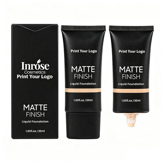 10 Color Foundation Matte Full Coverage Flawless Waterproof Long Lasting Nude Skin