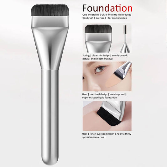 4 color flat-head makeup brush foundation concealer mask brush flawless lightweight