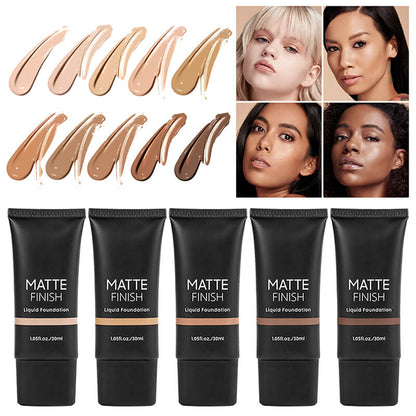 10 color foundation matte full coverage flawless waterproof long lasting
