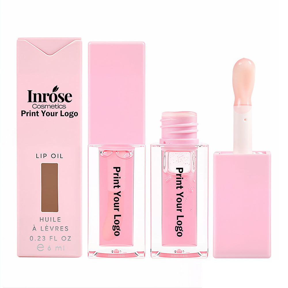 6 Color Lip Oil Lip Plumping Clear Fruit Flavor Lip Gloss Pouty Moisturizing Gloss