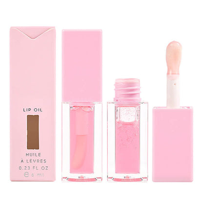 Huile à lèvres 6 couleurs, gloss repulpant transparent, gloss hydratant pour les lèvres.