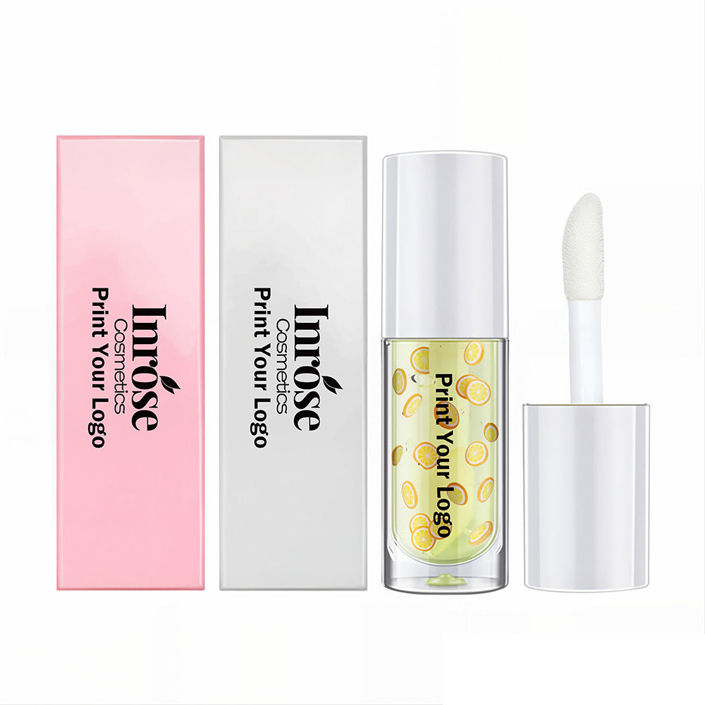 16 Color Fruit Lip Oil Vegan Lip Gloss Transparent Lip Plumping Oil Vegan
