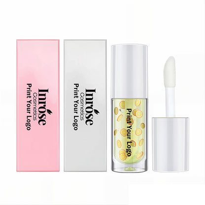 16 Color Fruit Lip Oil Vegan Lip Gloss Transparent Lip Plumping Oil Vegan