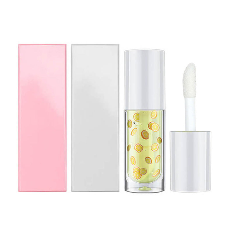 16 color fruit lip oil vegan lip gloss transparent lip plumping