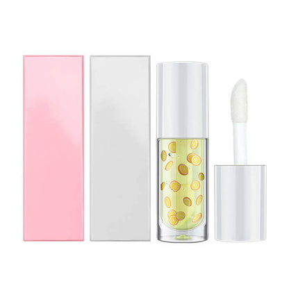 16 color fruit lip oil vegan lip gloss transparent lip plumping