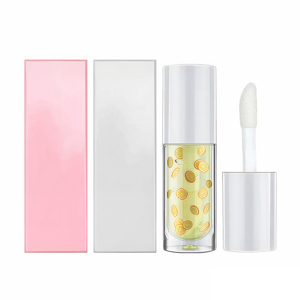 16 Color Fruit Lip Oil Vegan Lip Gloss Transparent Lip Plumping Oil Vegan