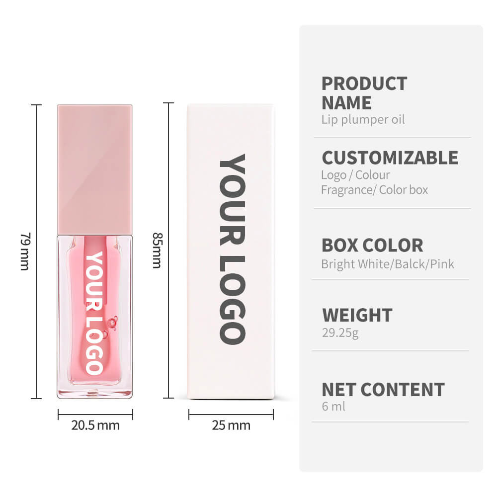 8-Color Lip Oil Plumping Fruit Flavor Lip Gloss Moisturizing Nourishing Vegan