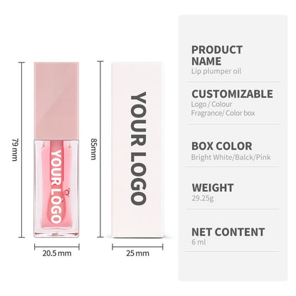8-Color Lip Oil Plumping Fruit Flavor Lip Gloss Moisturizing Nourishing Vegan