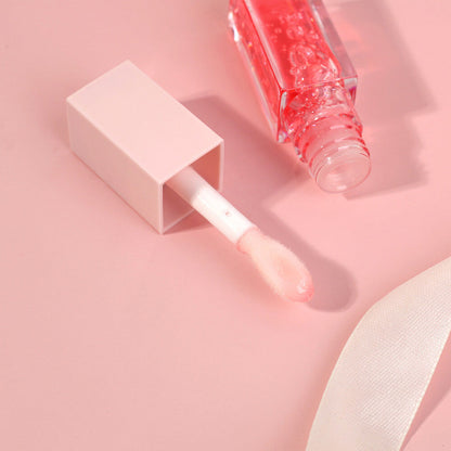 8-Color Lip Oil Plumping Fruit Flavor Lip Gloss Moisturizing Nourishing Vegan