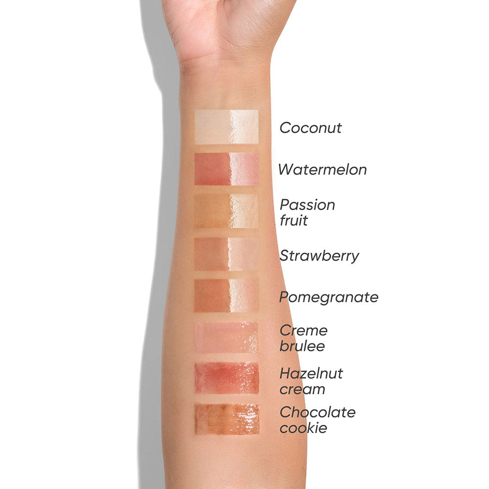 8-Color Lip Oil Plumping Fruit Flavor Lip Gloss Moisturizing Nourishing Vegan