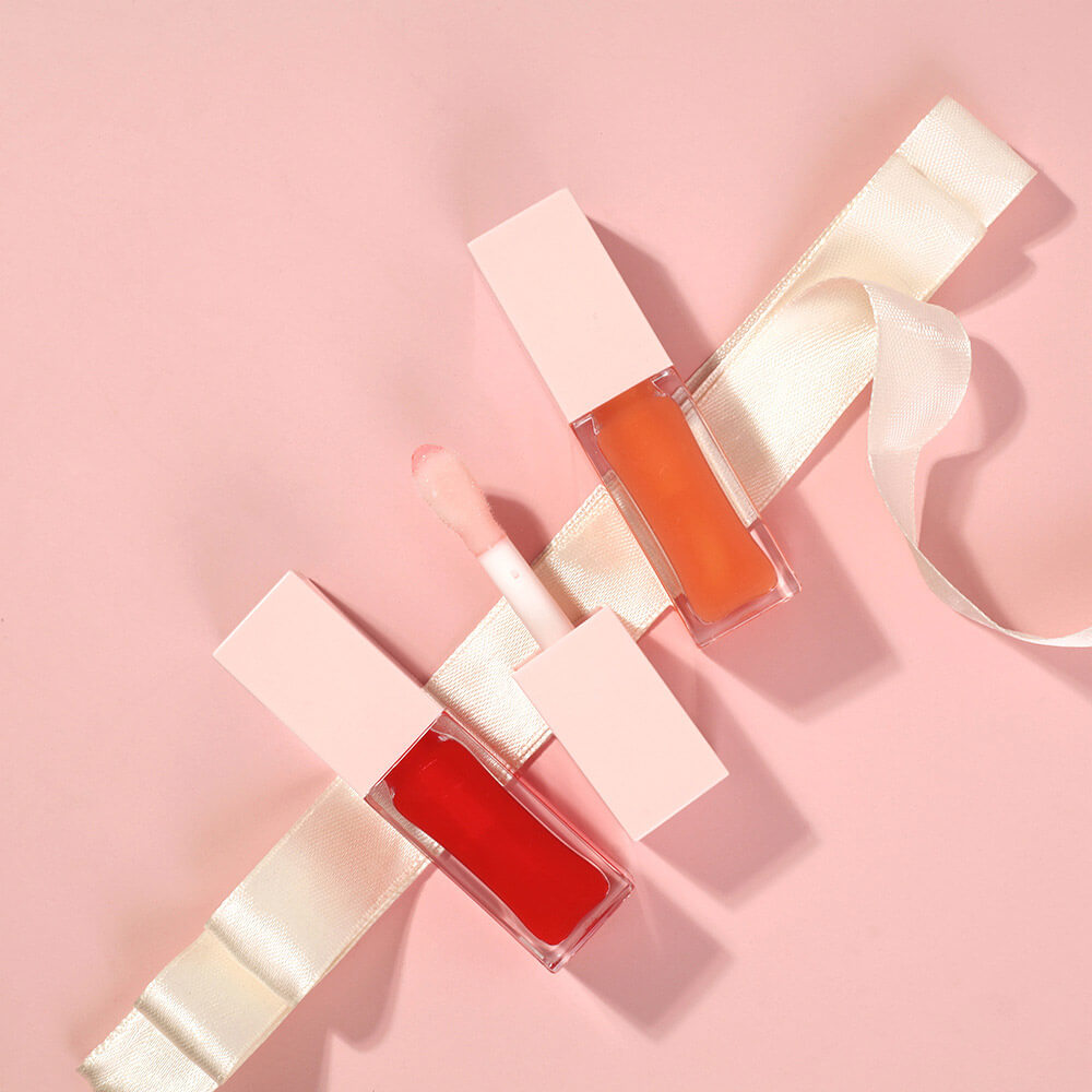 8-Color Lip Oil Plumping Fruit Flavor Lip Gloss Moisturizing Nourishing Vegan