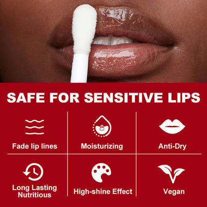 6 color lip oil lip plumping clear lip gloss pouty moisturizing gloss