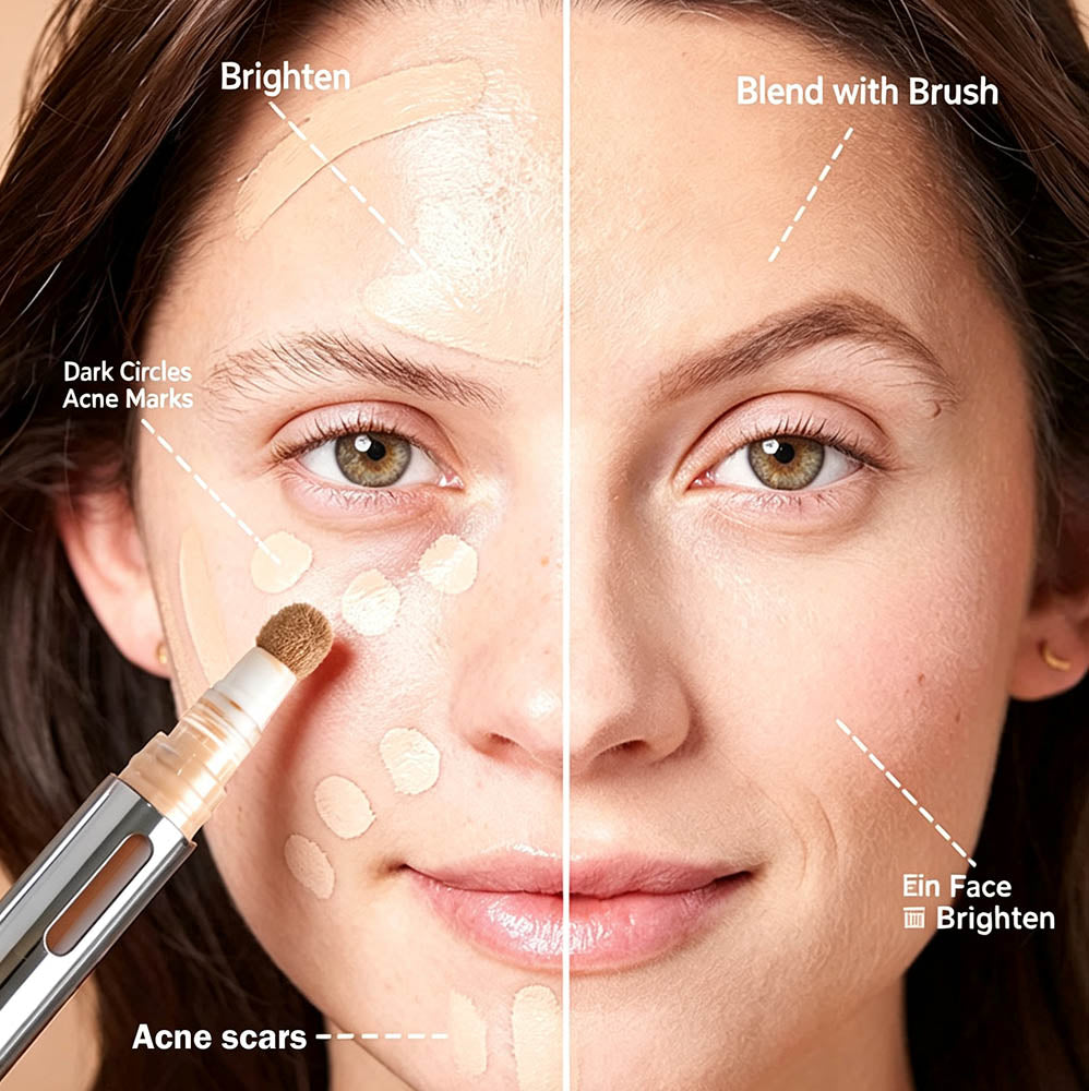 24 Color Liquid Concealer Contour Stick Nose Shadow Long Lasting Waterproof