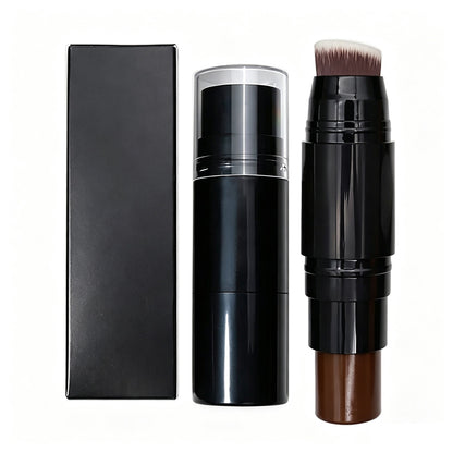 19 Color Concealer Contour Stick With Brush Waterproof Full Cover Black Tube