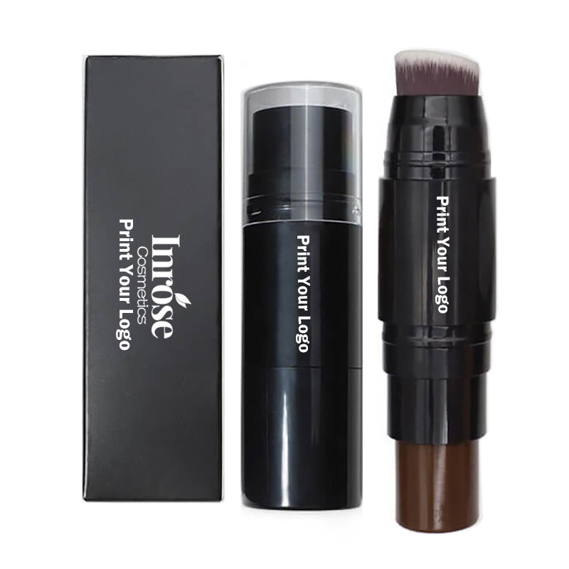 19 color concealer contour stick with brush waterproof full cover black tube