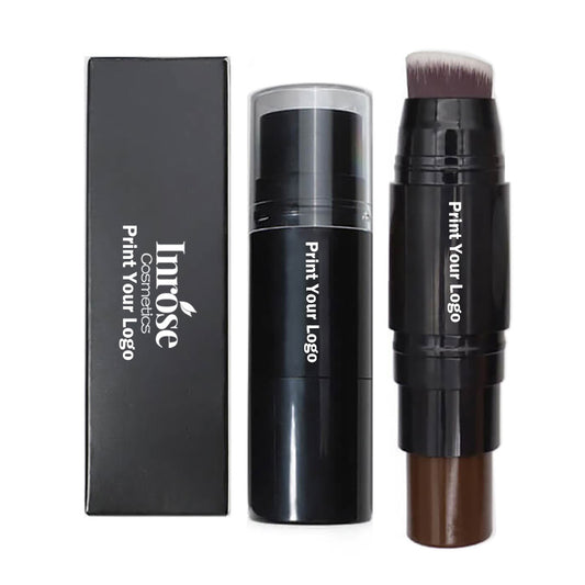 19 color concealer contour stick with brush waterproof full cover black tube