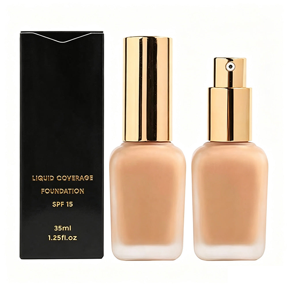 10 Color Foundation Full Coverage SPF15 Flawless Isolation Waterproof 35ml