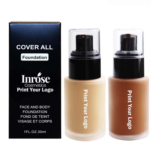 12 color foundation waterproof full coverage long lasting dark color