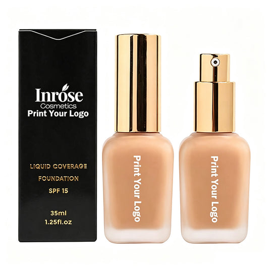 10 Color Foundation Full Coverage SPF15 Flawless Isolation Waterproof 35ml