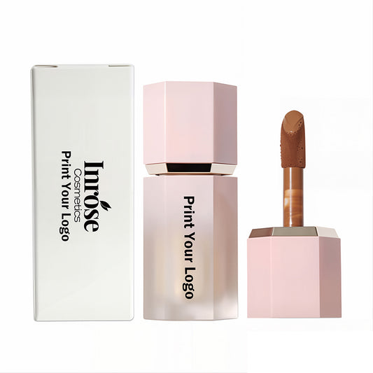 18 Color Liquid Concealer Natural Foundation Isolation Long Lasting Pink Tube