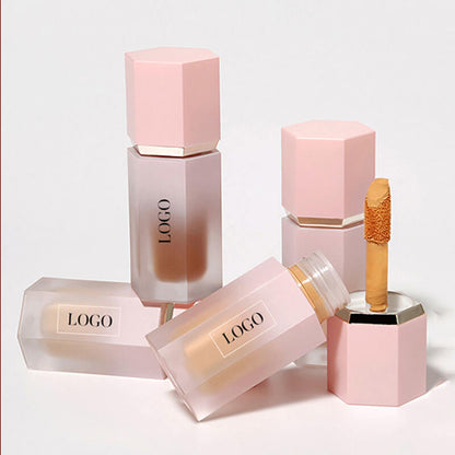 18 color liquid concealer natural foundation isolation pink tube
