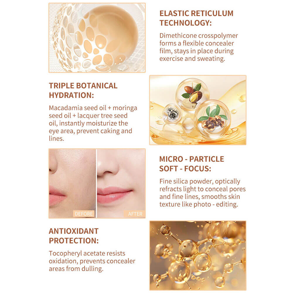 11 color liquid concealer full coverage cover blemishes vegan private label