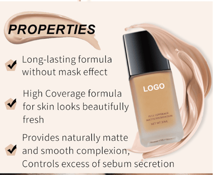 18 color foundation full coverage matte makeup concealer waterproof