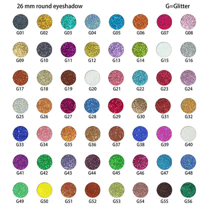 15 Color Diy Eyeshadow Palette 26mm Matte Shimmer Long Lasting Multi-Color