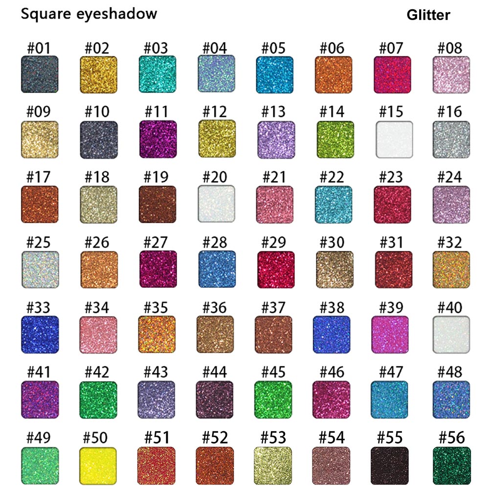 12 Color Diy Eyeshadow Palette Matte Glitter 22mm High Pigmented Waterproof