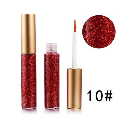 16 color liquid eyeliner glitter waterproof long lasting private label