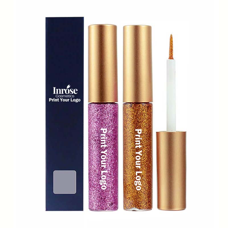 Eyeliner liquide pailleté longue tenue, 16 couleurs, marque privée 