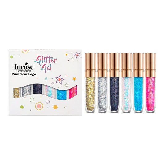 6 Pcs/Set Eyeshadow Gel Glitter Gel Mermaid Flash Gelatin No Glue Required