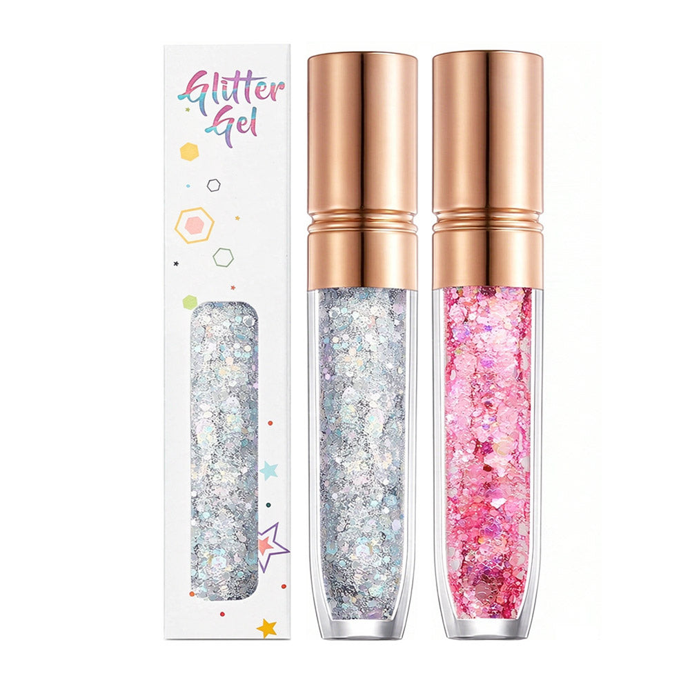 34 Color Eyeshadow Gel Glitter Gel Mermaid Flash Gelatin No Glue Required