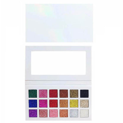 18 color glitter eyeshadow palette shinning high pigmented