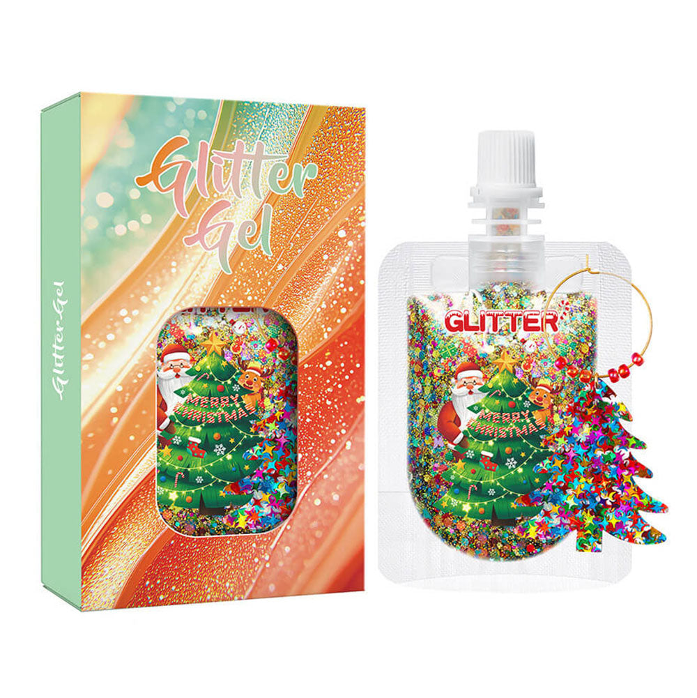 10 color glitter gel Christmas series sequin body face decoration shimmer gel
