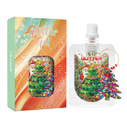 10 color glitter gel Christmas series sequin body face decoration shimmer gel