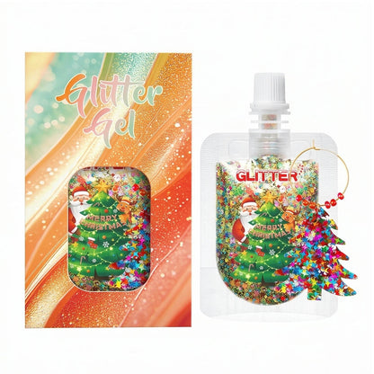 10 Color Glitter Gel Christmas Series Sequin Body Face Decoration Shimmer Gel