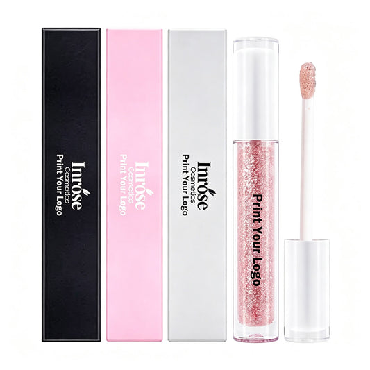 Glitter Pink Lip Gloss Pearlescent Lipgloss High Pigment Private Label