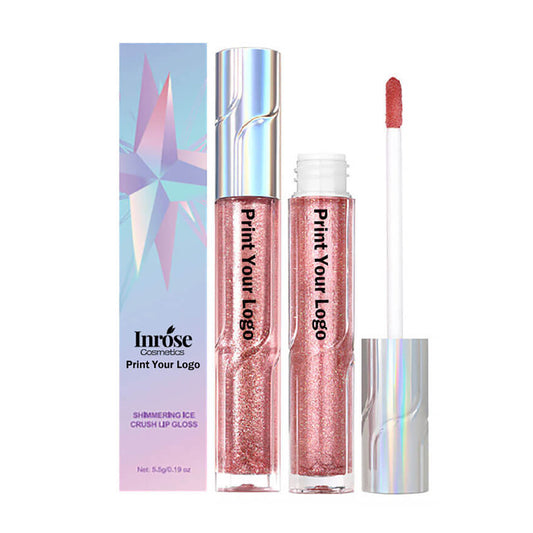 8 color glitter lip gloss shimmer lip glaze natural high pigmented moisturizing