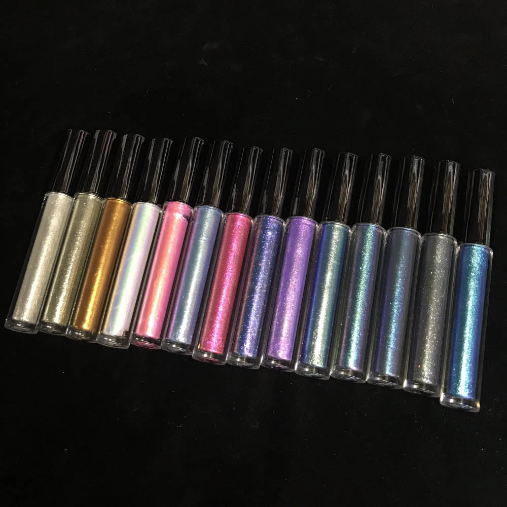14-Color Chameleon Mascara Lengthen Waterproof Glitter Eyelash Long-Lasting