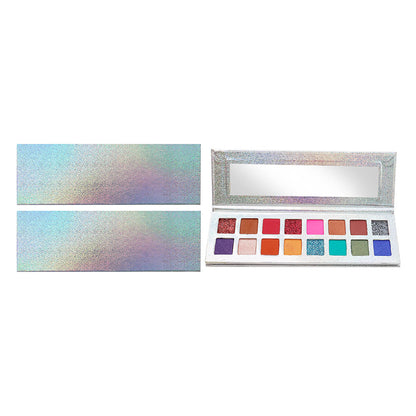 16 Color Shiny Eyeshadow Palette Vegan Pearl Glitter Electroplating Palette