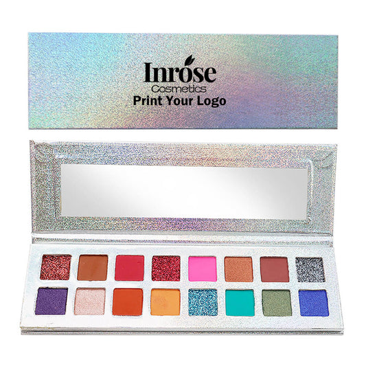 16 color eyeshadow palette pearl glitter shiny electroplating palette