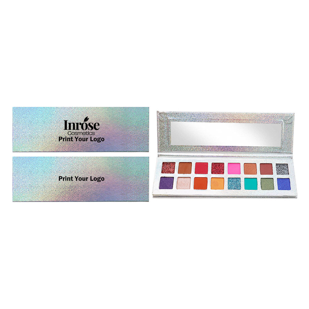 16 Color Shiny Eyeshadow Palette Vegan Pearl Glitter Electroplating Palette