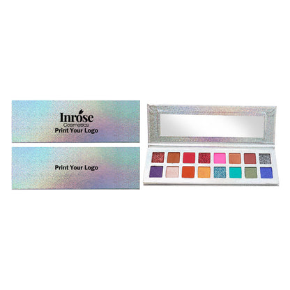 16 Color Shiny Eyeshadow Palette Vegan Pearl Glitter Electroplating Palette