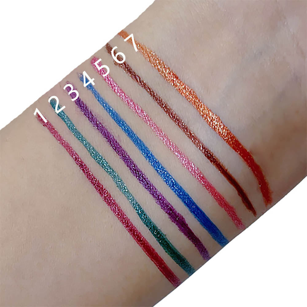 7-Color Pearlescent Liquid Eyeliner Pencil Waterproof Long-Lasting Private Label